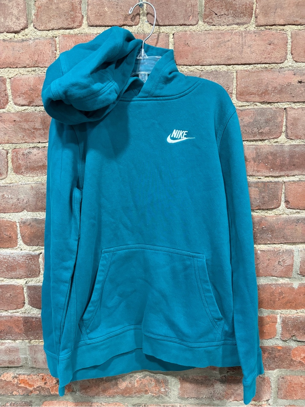 Nike Teal Hooded Pullover Sweatshirt youth size medium